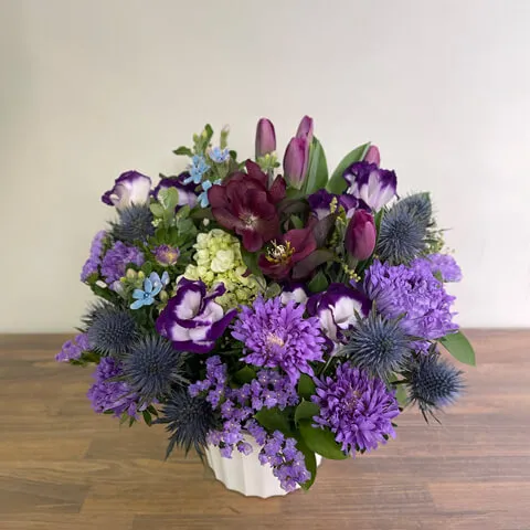 紫ブルー系 アレンジメント